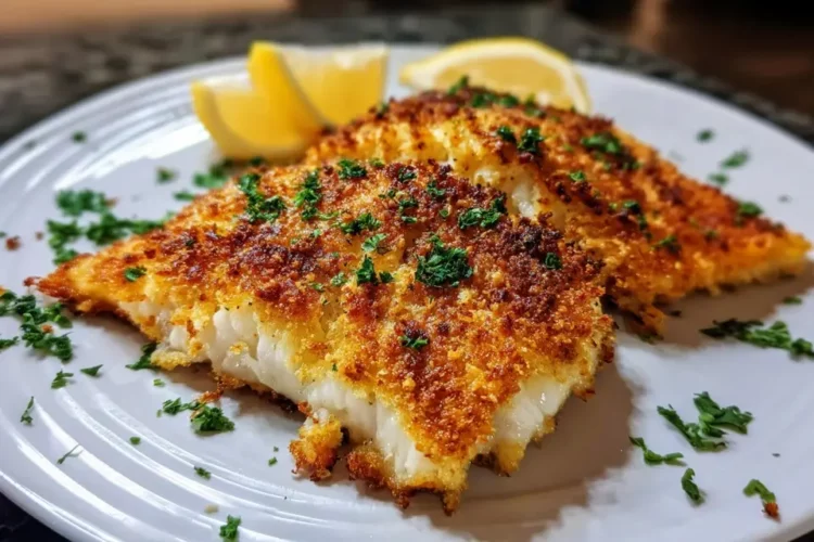 Crispy Parmesan Crusted Fish - Savortales